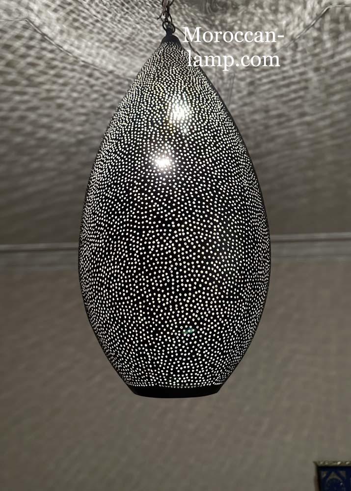 Lustre en laiton marocain de lumière pendante - Depuis